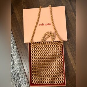 Cult Gaia Beaded Shoulder Bag